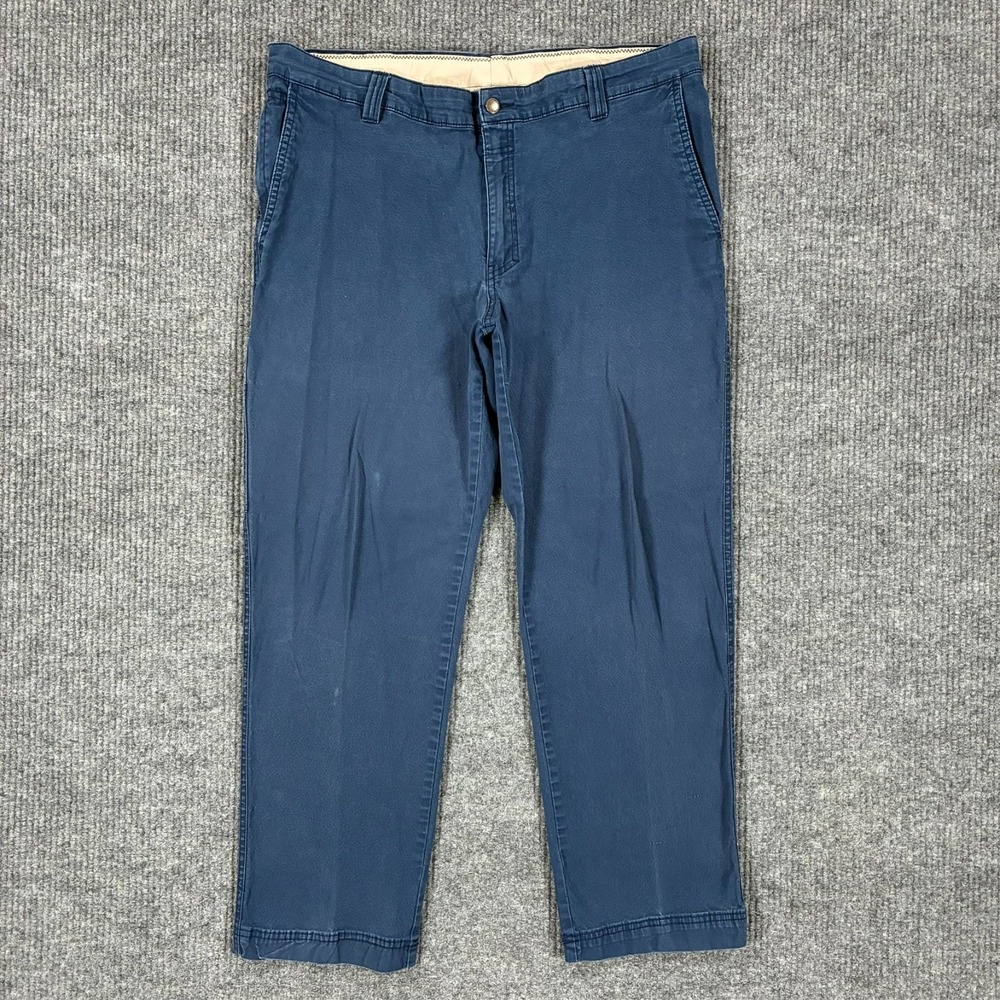 Columbia Mens Chino Pants W38" Blue Regular Fit Stretch Casual Outdoor